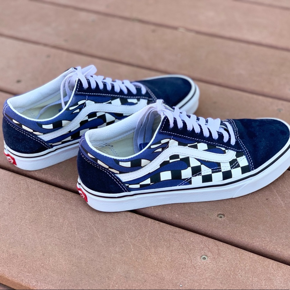 Checkered Flame Old Skool Vans